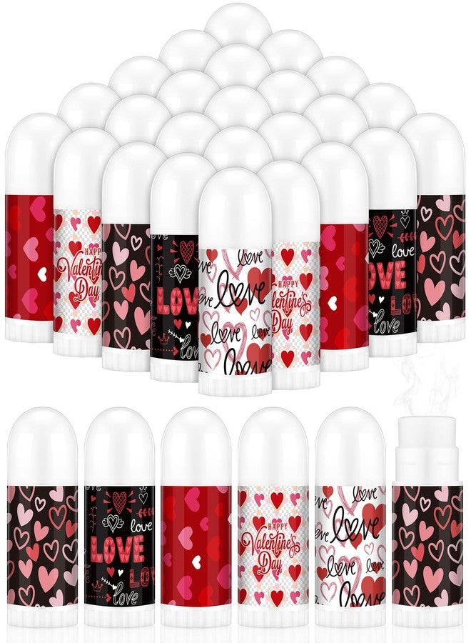 Swiffen 50 Pack Valentine's Mini Lip Balms Gifts Bulk for Women Galentine's Day Party Supplies Basket Stuffers Heart Moisturizing Lip Balm Gifts for Her Teachers Staff Coworkers (Love) - Image 1